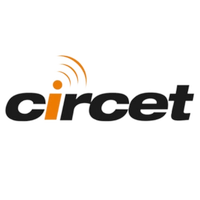 Logo van Circet met een oranje en zwart ontwerp.